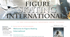 Desktop Screenshot of figureskatinginternational.com