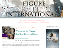 Tablet Screenshot of figureskatinginternational.com